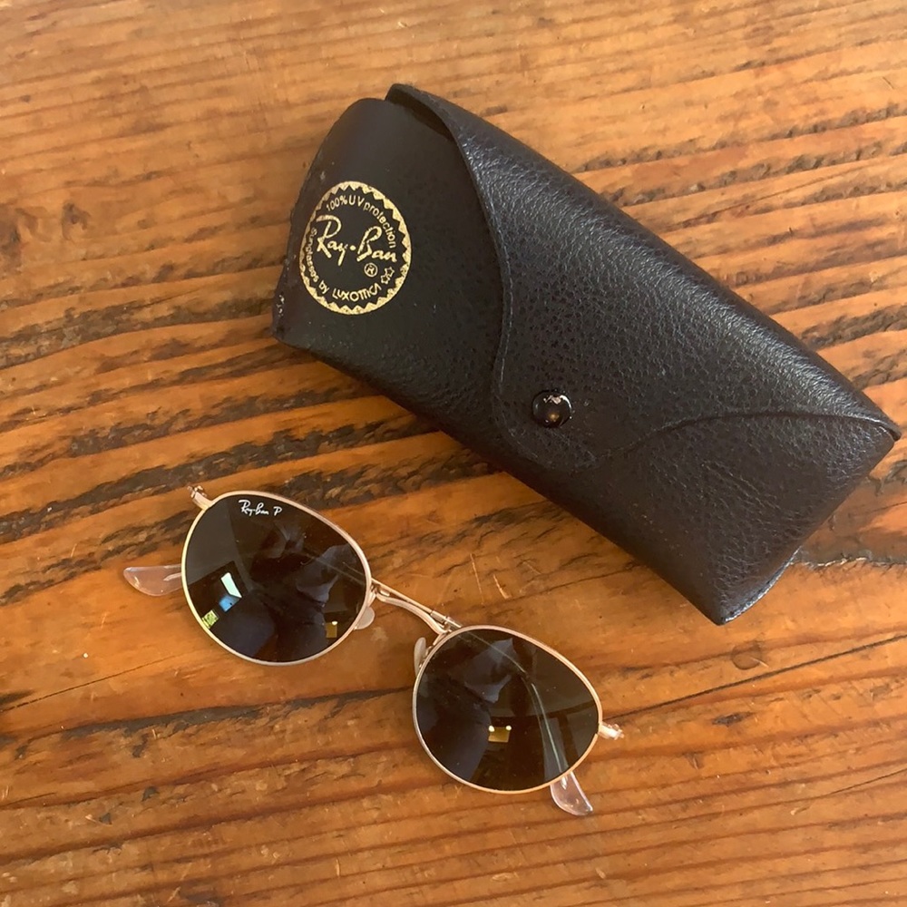 Authentic ray ban round metal sunglasses
